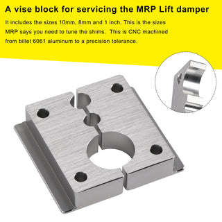 Tool for MRP Lift damper to tune it. Has 8mm/10mm/1 inch vise clamp/block