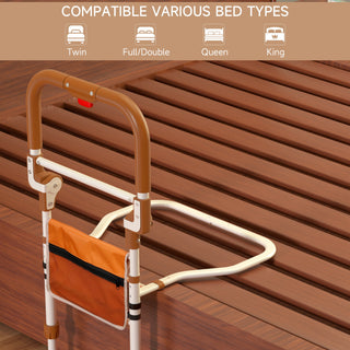 Bed Assist Rail w/ Non-Slip Handle & Storage Pouch Fits 350 LBS Bed Rails
