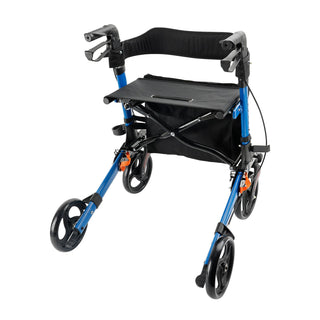 Lightweight Rollator Walker for Seniors – Foldable with Seat & Brakes