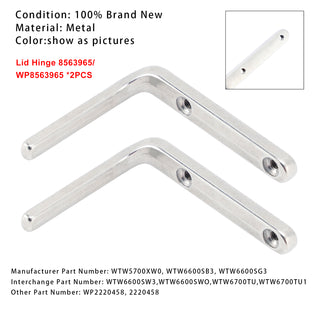 8572974 Hinge For Washing Machine 2PCS