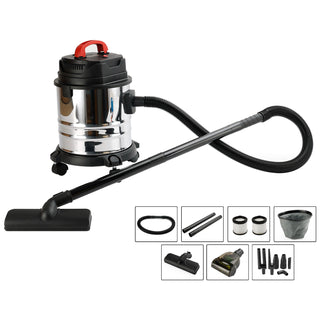 18L Handheld Ash Vacuum Cleaner,Pellet Stove Vacuum,16-18kpa Powerful Suction,Stainless Steel Canister,Dust Remove,For Home Office,Carpet Floors&Pet Hair