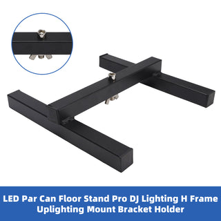 LED Par Can Floor Stand Pro DJ Lighting H Frame Uplighting Mount Bracket Holder