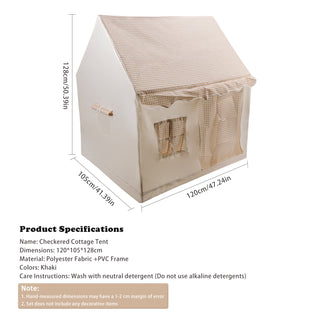Kids Play Tent Indoor: with Carry Bag