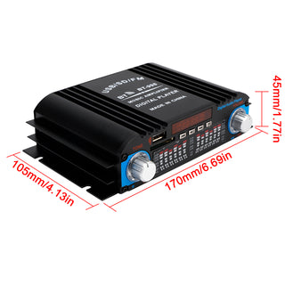 3 in 1 720W 4CH High-Power Mini Sm Amplifier Home Car 12V 220V Hifi Bluetooth