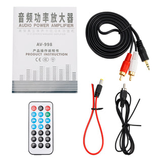 3 in 1 720W 4CH High-Power Mini Sm Amplifier Home Car 12V 220V Hifi Bluetooth