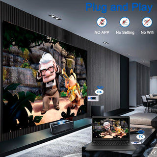 HDMI Wireless Screen Projector HD Video Transmitter Receiver Same Screen Device