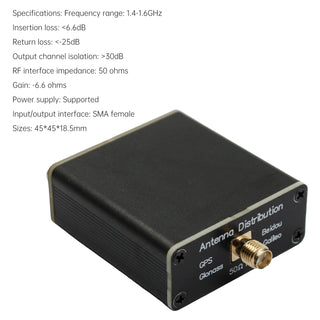 GPS  GLONASS 1-to-4 Navigation Signal Antenna Antenna Splitter Power Splitter