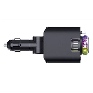 120W Super Fast Car Charger Retractable Cable Ambient Light Smart Air Freshener