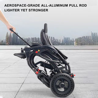 360W Ergonomics Electric Wheelchair Lightweight Folding Wheelchair for Adults Seniors Black