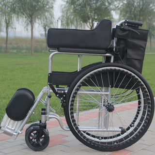 24" Lightweight Manual Wheelchair with Dual X-Frame Support