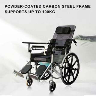 Adjustable Reclining Manual Wheelchair – Full Recline