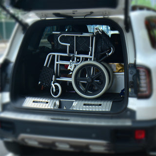 24-Inch Manual Wheelchair with Dual Brakes