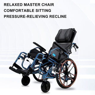Zero-Gravity Reclining Wheelchair with Dual-Pressure Frame