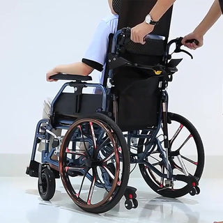 Zero-Gravity Reclining Wheelchair with Dual-Pressure Frame