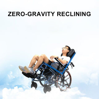 Zero-Gravity Reclining Wheelchair with Dual-Pressure Frame