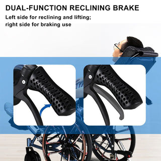 Zero-Gravity Reclining Wheelchair with Dual-Pressure Frame