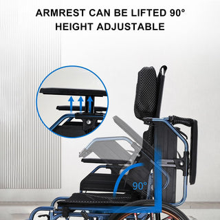 Zero-Gravity Reclining Wheelchair with Dual-Pressure Frame