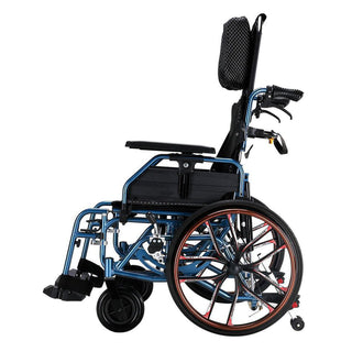 Zero-Gravity Reclining Wheelchair with Dual-Pressure Frame