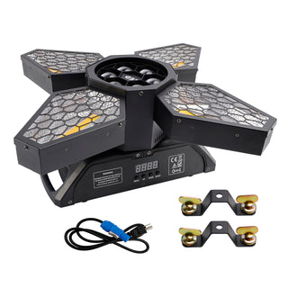 4 Arms Bee Eye Zoom Light Beam DMX Stage Light Disco Show Bar Party Lighting