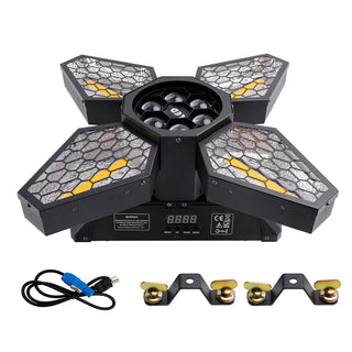 4 Arms Bee Eye Zoom Light Beam DMX Stage Light Disco Show Bar Party Lighting