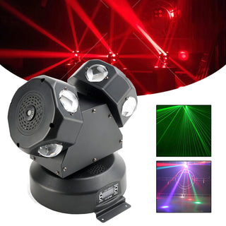 120W Moving Head Light 8 LED Rotating Beam Light RGBW Stage Light DJ Lighting US