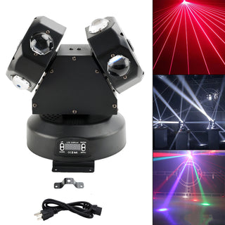120W Moving Head Light 8 LED Rotating Beam Light RGBW Stage Light DJ Lighting US