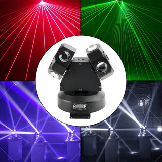 120W Moving Head Light 8 LED Rotating Beam Light RGBW Stage Light DJ Lighting US