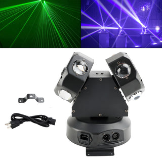 120W Moving Head Light 8 LED Rotating Beam Light RGBW Stage Light DJ Lighting US