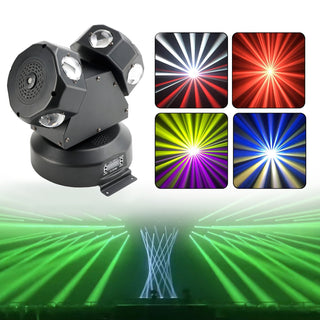 120W Moving Head Light 8 LED Rotating Beam Light RGBW Stage Light DJ Lighting US