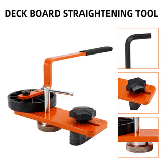 Deck Board Straightener Tool Heavy Duty Adjust. Lever for Wood & Composite Decks