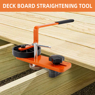 Deck Board Straightener Tool Heavy Duty Adjust. Lever for Wood & Composite Decks