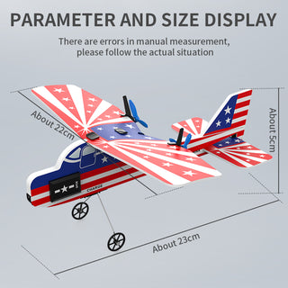 KF800 2.4G Remote Control Glider With Cool Light Plane Flying Airplane Toy Red