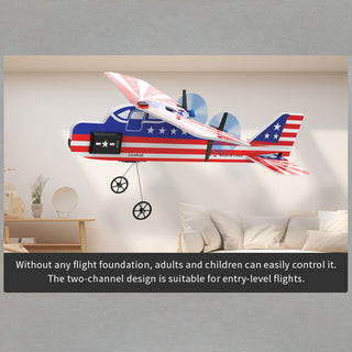 KF800 2.4G Remote Control Glider With Cool Light Plane Flying Airplane Toy Red
