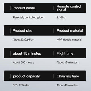 KF800 2.4G Remote Control Glider With Cool Light Plane Flying Airplane Toy Red