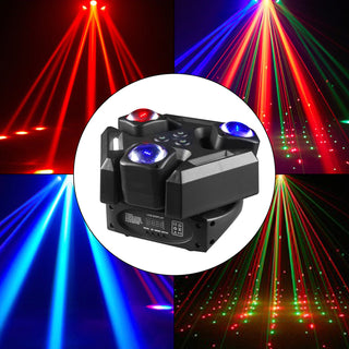 150W RGBW Rotating Laser Light DJ Stage Effect Party Beam Disco Show Bar Light