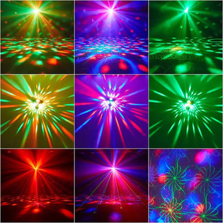 3Head Sound Activated Magic Ball Strobe Light With Remote Control For Home Party