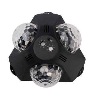 3Head Sound Activated Magic Ball Strobe Light With Remote Control For Home Party
