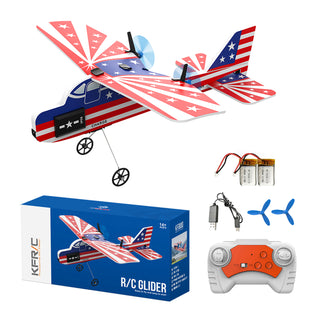 KF800 2.4G Remote Control Glider With Cool Light Plane Flying Airplane Toy Red