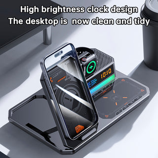 6 in 1 Magnetic Wireless Charger Bluetooth Speakers for Apple 17 16e 16 15 14 13