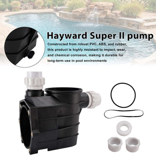 Threaded Style Pump Housing and Strainer SPX3120AAZ  with Drain Plugs fit for Hayward Super II 2 Pump SP3000 SP3000X Series