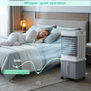 Portable 8.5 Gal Evaporative Air Conditioner 3-IN-1 Evaporative Cooler w/ Remote Control Fan & Humidifier