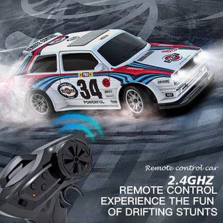 KF34 1:43 Scale RC Drift Car 2.4G 4WD High-Speed Drift Racing Car With LED Light