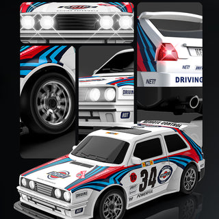 KF34 1:43 Scale RC Drift Car 2.4G 4WD High-Speed Drift Racing Car With LED Light