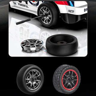 KF34 1:43 Scale RC Drift Car 2.4G 4WD High-Speed Drift Racing Car With LED Light