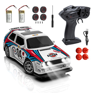 KF34 1:43 Scale RC Drift Car 2.4G 4WD High-Speed Drift Racing Car With LED Light