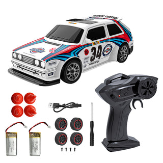 KF34 1:43 Scale RC Drift Car 2.4G 4WD High-Speed Drift Racing Car With LED Light