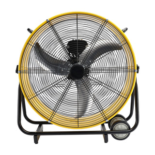 24 Inch Industrial Tilt Drum Fan 3 Velocity Speed 360° Adjustable Floor Fan