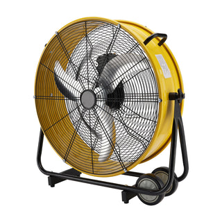 24 Inch Industrial Tilt Drum Fan 3 Velocity Speed 360° Adjustable Floor Fan