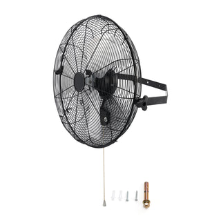 20 Inch Industrial Wall Mount Fan Metal 3 Speed Ventilation Shop Fan
