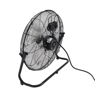 20 Inch High Velocity Industrial Cooling Floor Fan With 3 Speeds Tilt Head